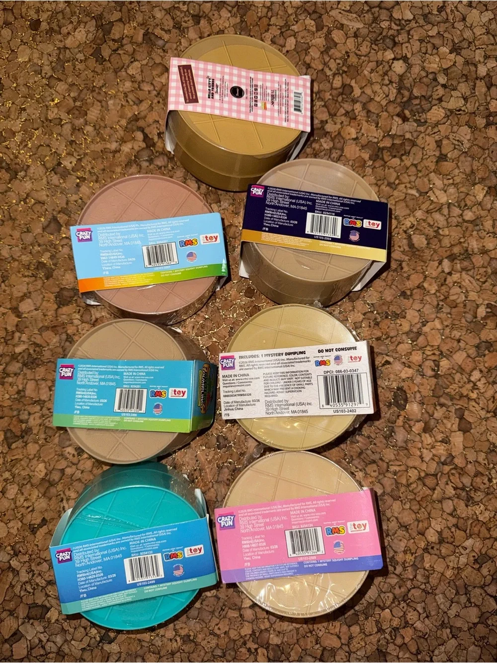 Crazy Fun RMS Lot of 7 different kinds of viral dumplings